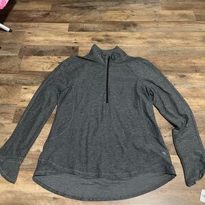 Apana Charcoal Quarter-Zip Sweatshirt